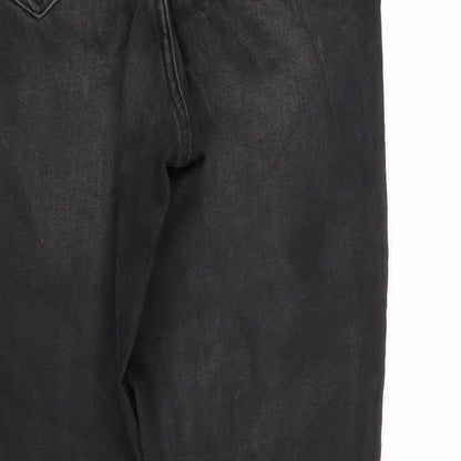 Womens UK Size 6 MOHITO Regular Fit Tapered Black Jeans