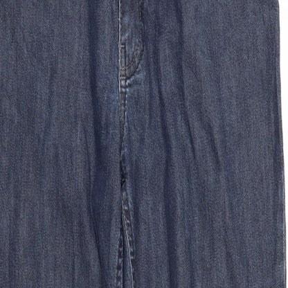 LAURA DI SARPI Womens Blue  Denim Straight Jeans Size 10 L28 in