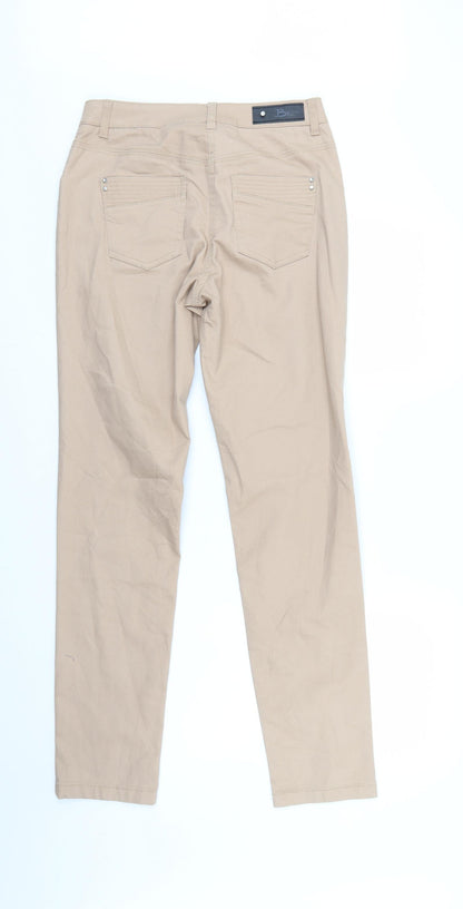 BX Jeans Womens Beige  Denim Straight Jeans Size 10 L31 in