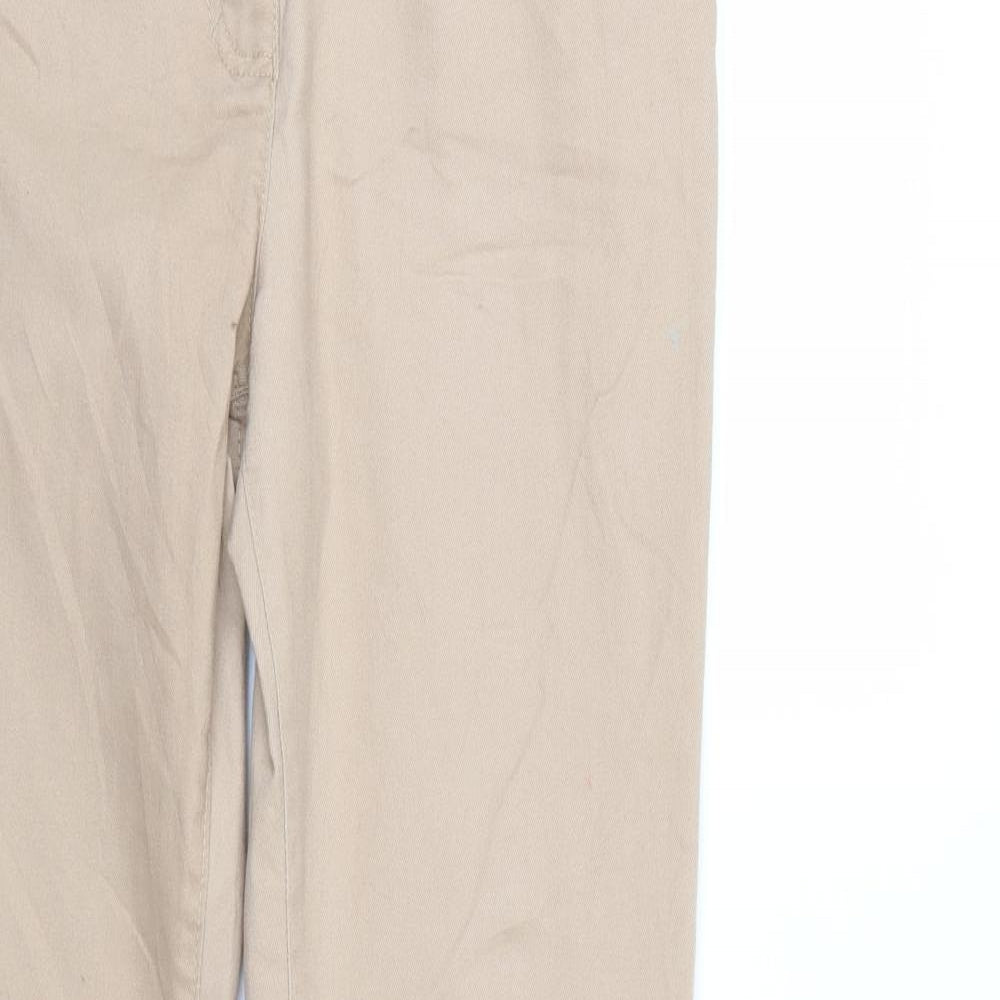 BX Jeans Womens Beige  Denim Straight Jeans Size 10 L31 in