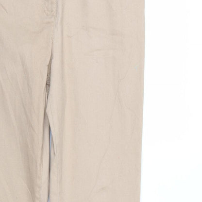 BX Jeans Womens Beige  Denim Straight Jeans Size 10 L31 in
