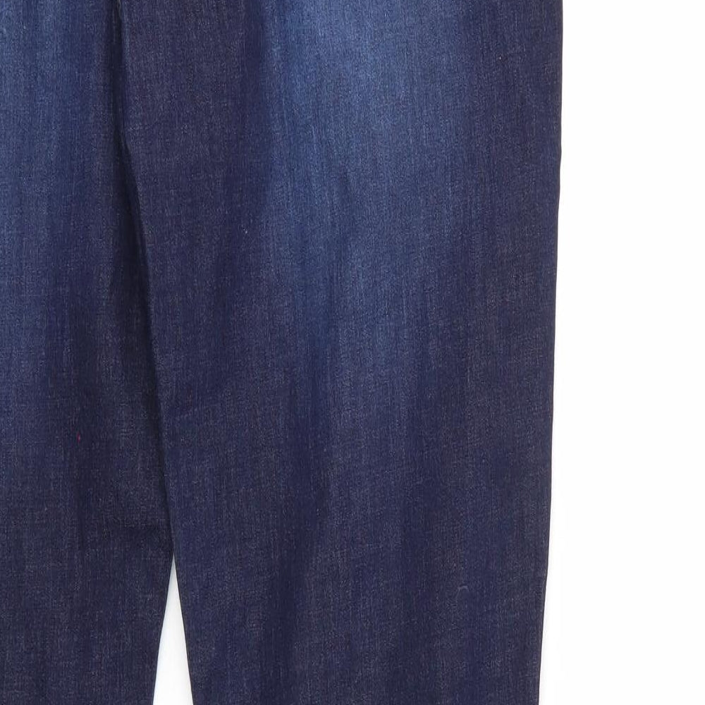 Womens UK Size 34 in Preworn Regular Fit Straight Blue Jeans