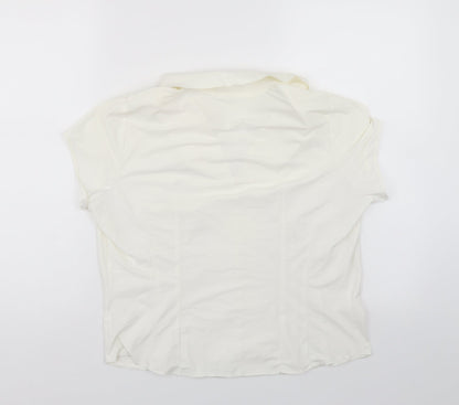 Womens UK Size 18 Marks and Spencer White Basic Blouse