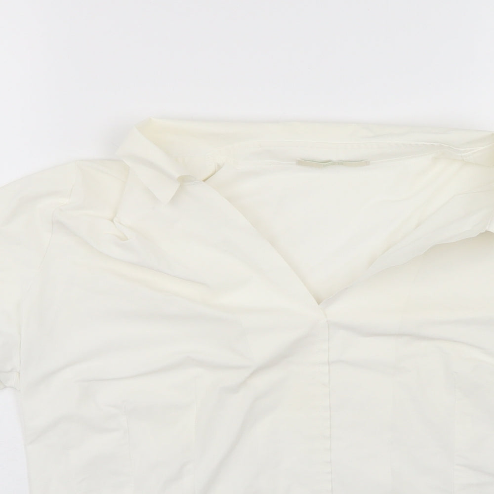 Womens UK Size 18 Marks and Spencer White Basic Blouse