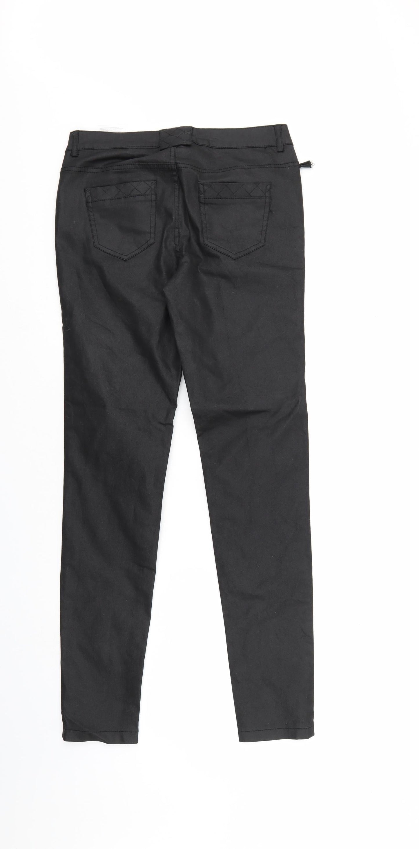 GKH Womens Black   Trousers  Size 8 L30 in