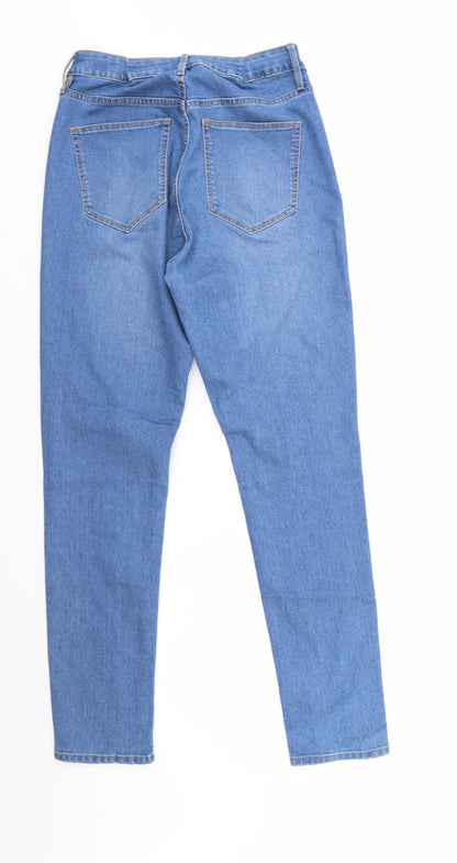 /denim Womens Blue  Denim Straight Jeans Size 31 in L26 in - Waist sewn in