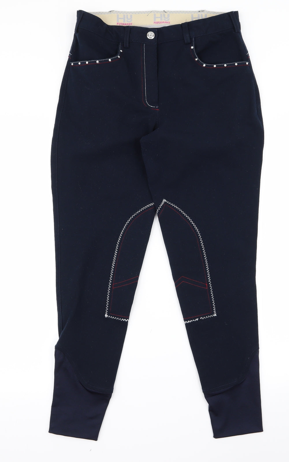 Womens UK Size 28 Preworn Regular Fit  Blue Trousers