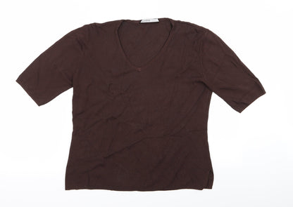 n Womens Brown   Cardigan Jumper Size M