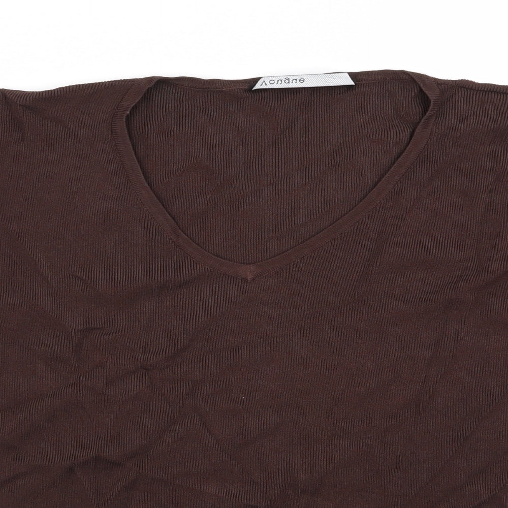 n Womens Brown   Cardigan Jumper Size M