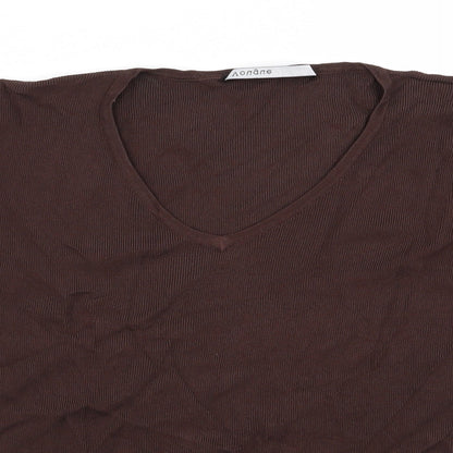 n Womens Brown   Cardigan Jumper Size M