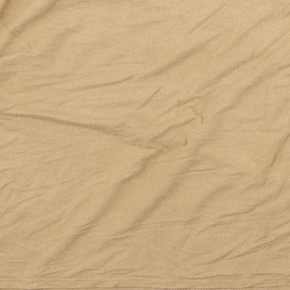 Womens UK Size 6 Topshop Beige Basic T-Shirt