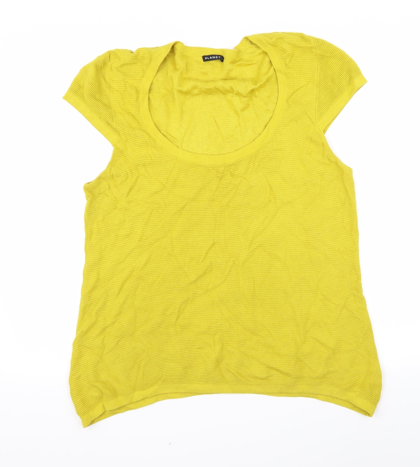 planet Womens Yellow   Vest Jumper Size XL