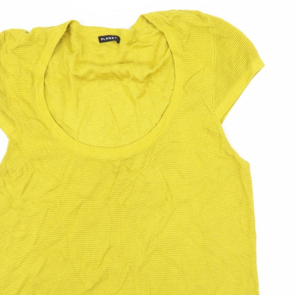 planet Womens Yellow   Vest Jumper Size XL