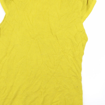 planet Womens Yellow   Vest Jumper Size XL