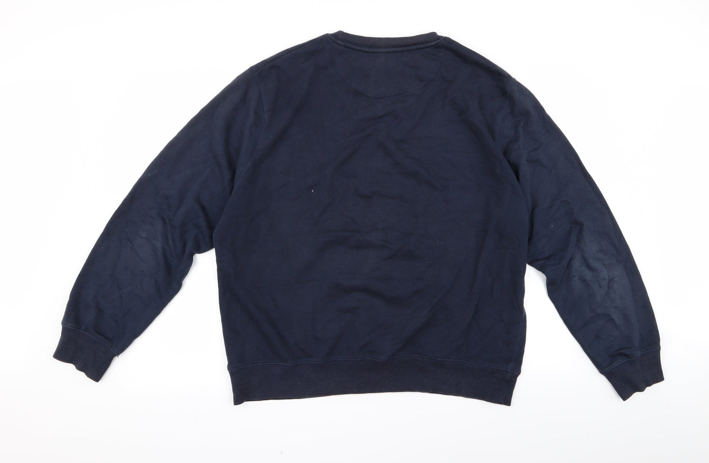 Preworn Mens Black  Rayon Pullover Jumper Size XL