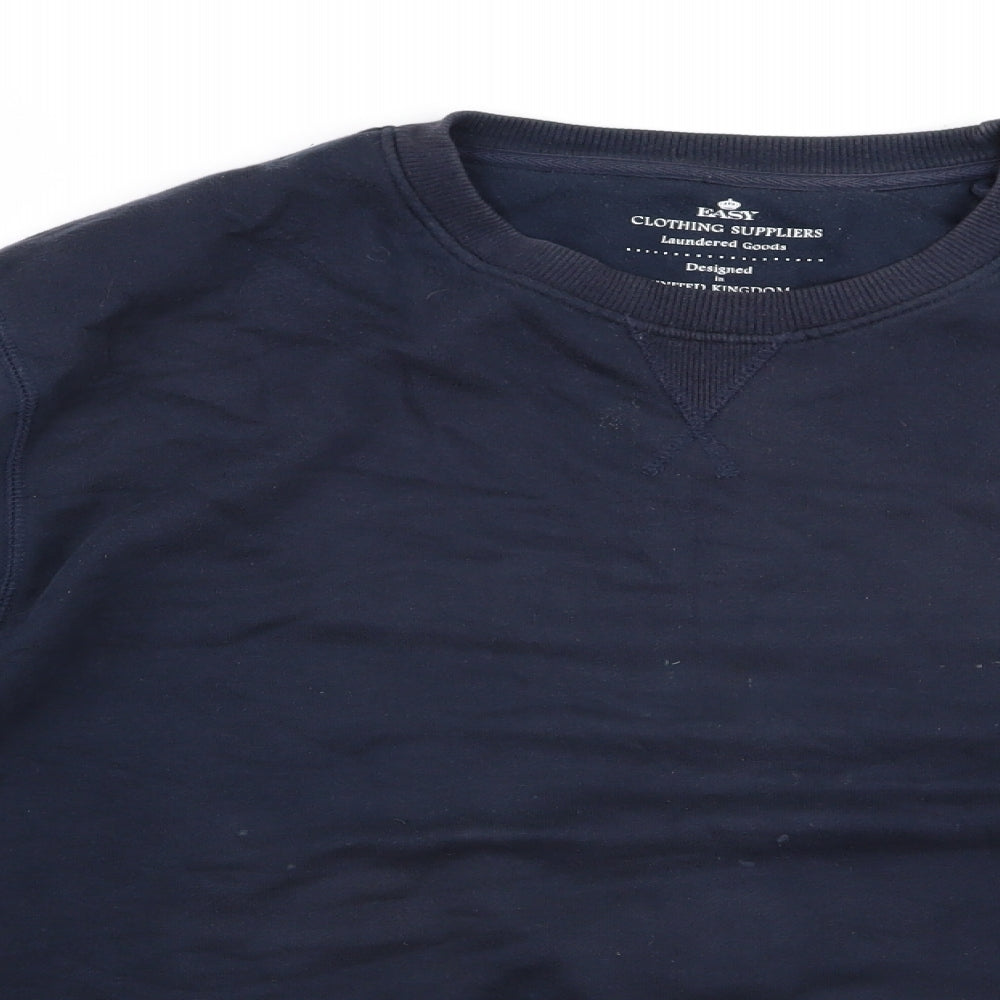 Preworn Mens Black  Rayon Pullover Jumper Size XL