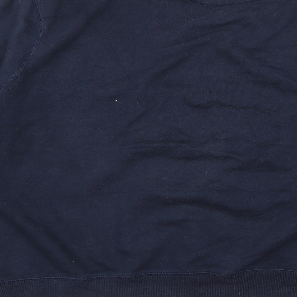 Preworn Mens Black  Rayon Pullover Jumper Size XL