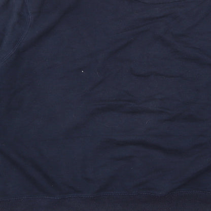 Preworn Mens Black  Rayon Pullover Jumper Size XL