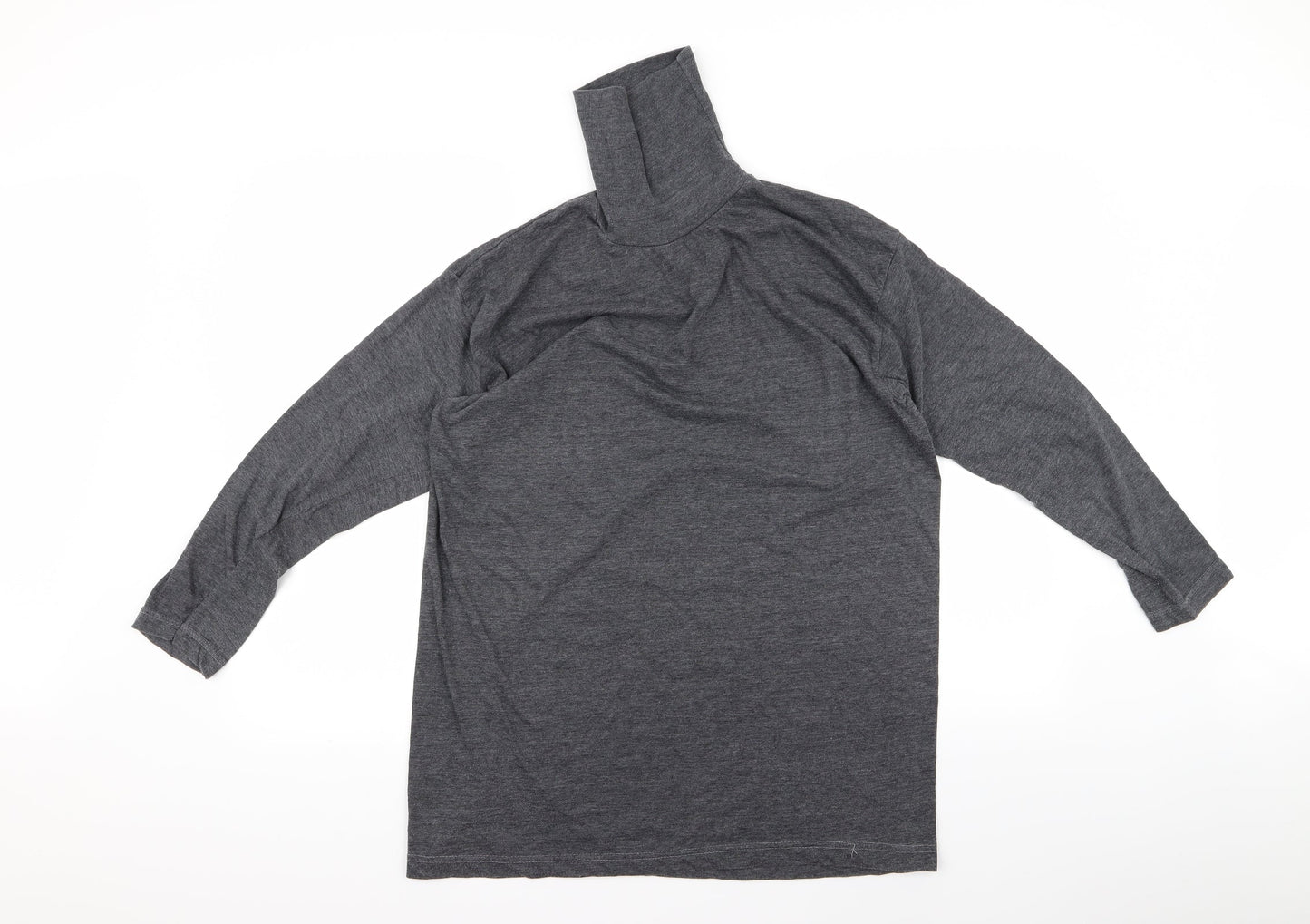 Womens UK Size M Preworn Grey Basic T-Shirt