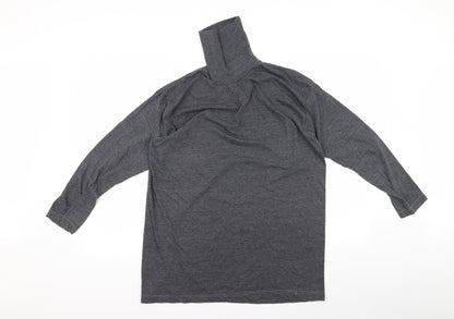 Womens UK Size M Preworn Grey Basic T-Shirt