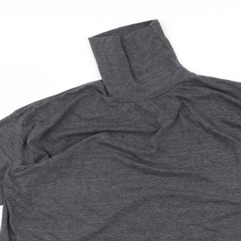 Womens UK Size M Preworn Grey Basic T-Shirt