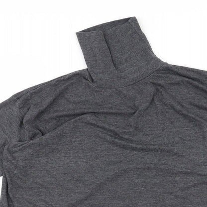 Womens UK Size M Preworn Grey Basic T-Shirt
