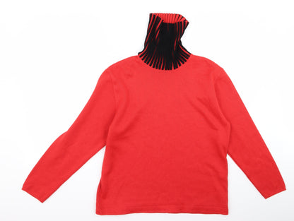 metisse Womens Red   Pullover Jumper Size M