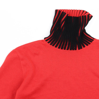 metisse Womens Red   Pullover Jumper Size M