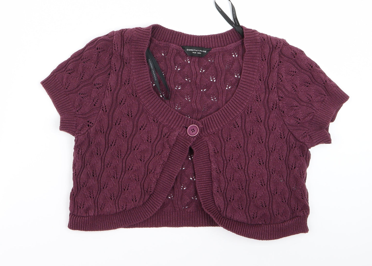 Dorothy Perkins Womens Red   Cardigan Jumper Size 14