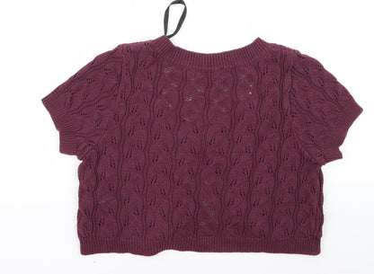 Dorothy Perkins Womens Red   Cardigan Jumper Size 14