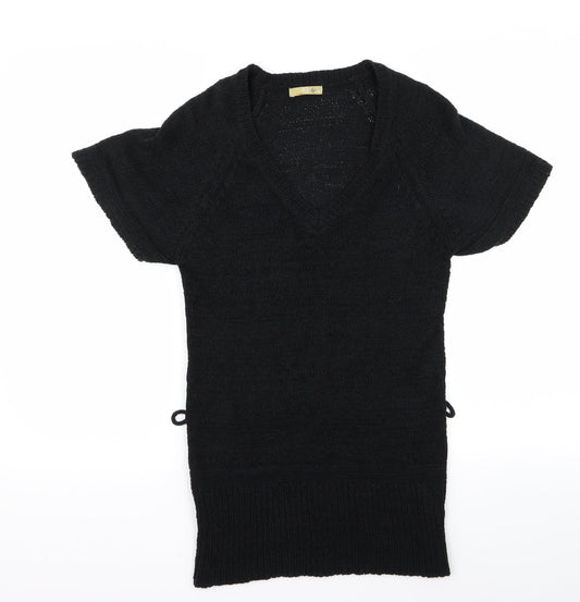 TU Womens Black  Rayon Jumper Dress  Size 10