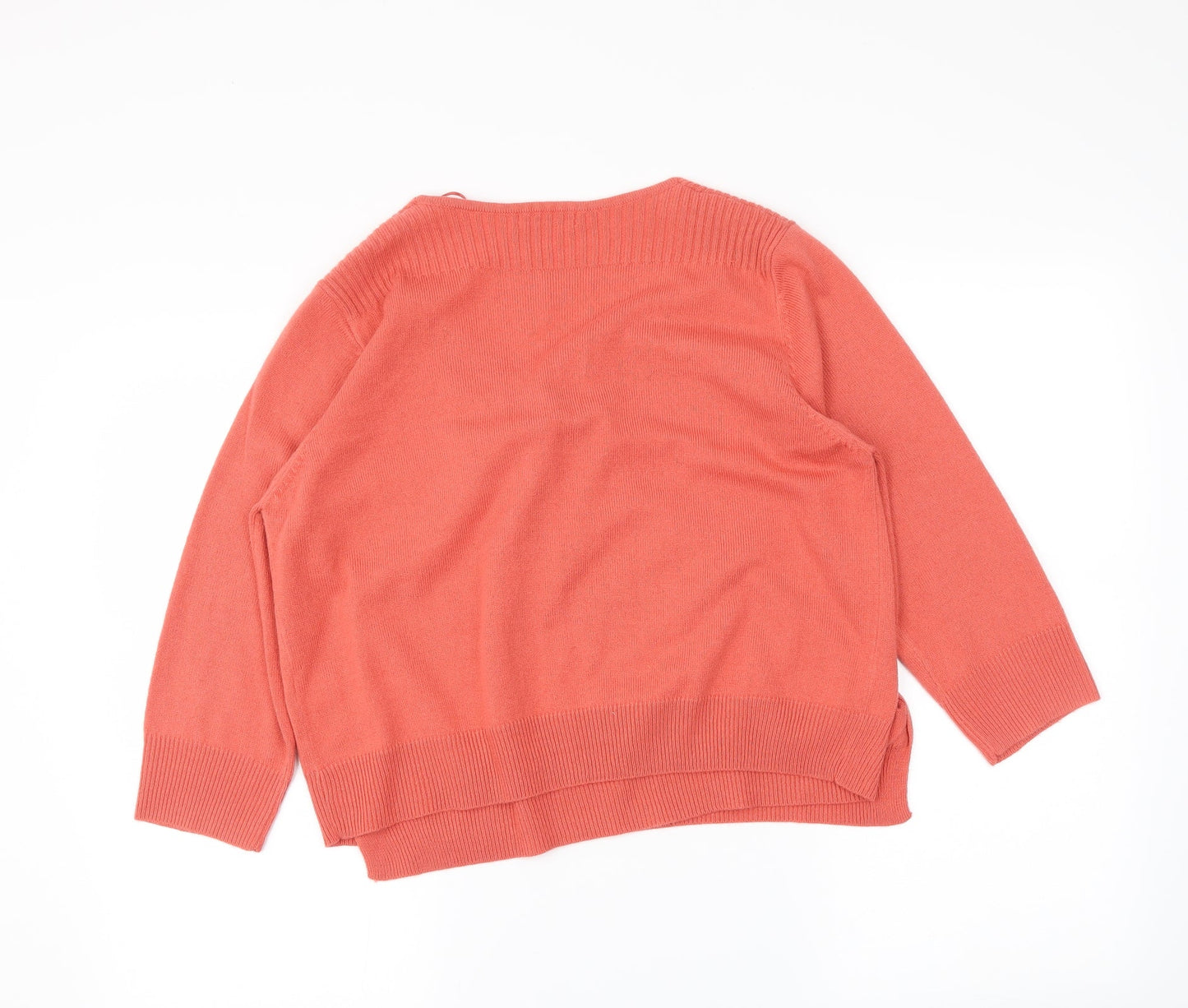 TU Womens Orange   Wrap Jumper Size 16