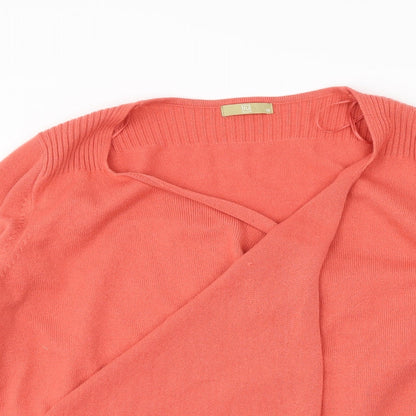 TU Womens Orange   Wrap Jumper Size 16