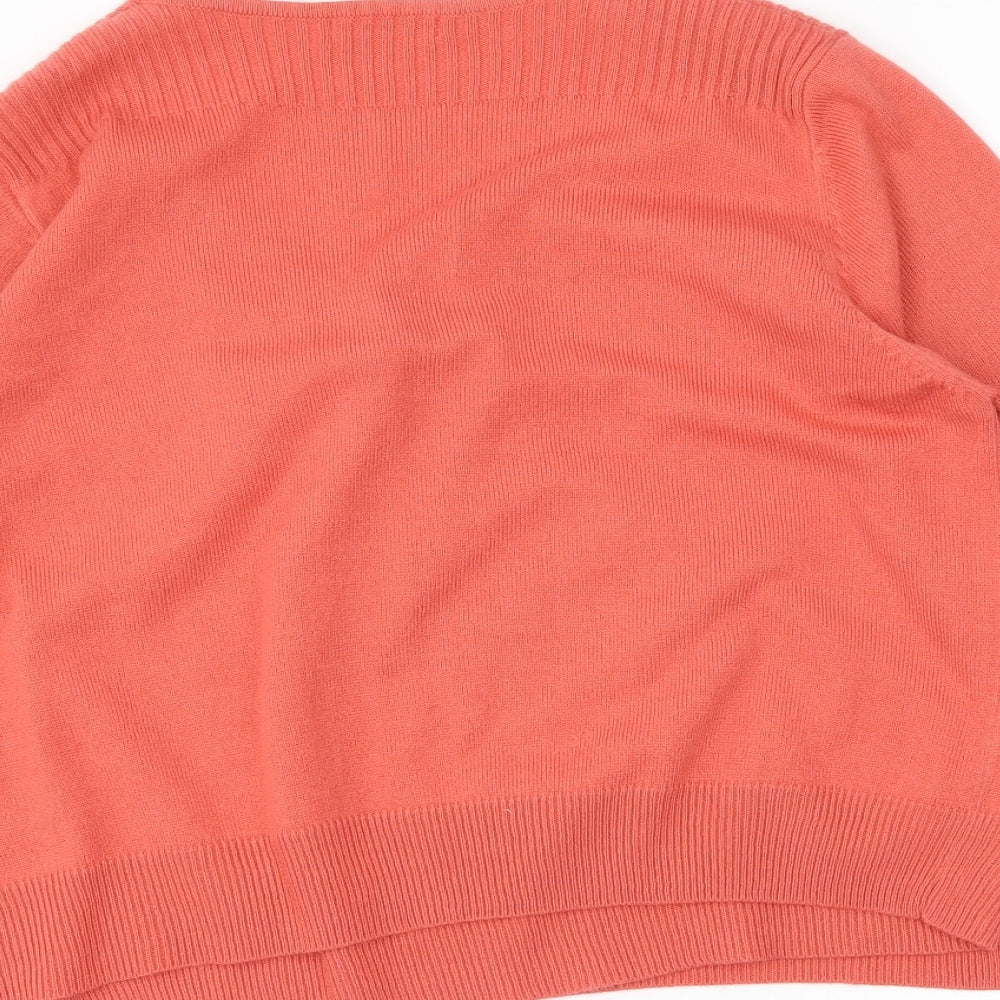TU Womens Orange   Wrap Jumper Size 16