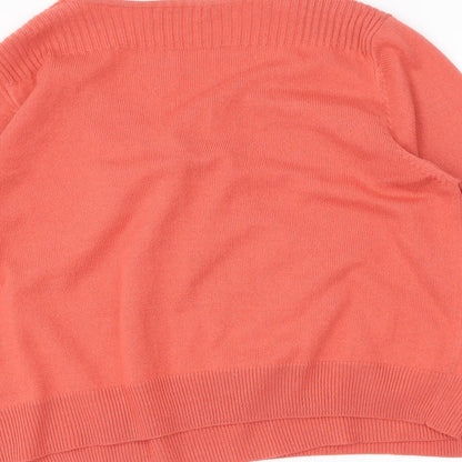 TU Womens Orange   Wrap Jumper Size 16