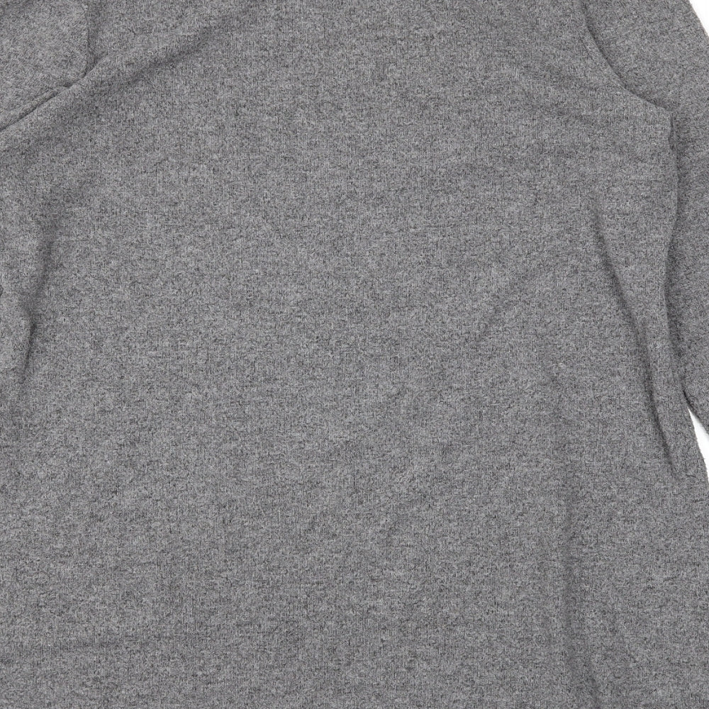 Topshop Womens Grey   Tunic Jumper Size 10