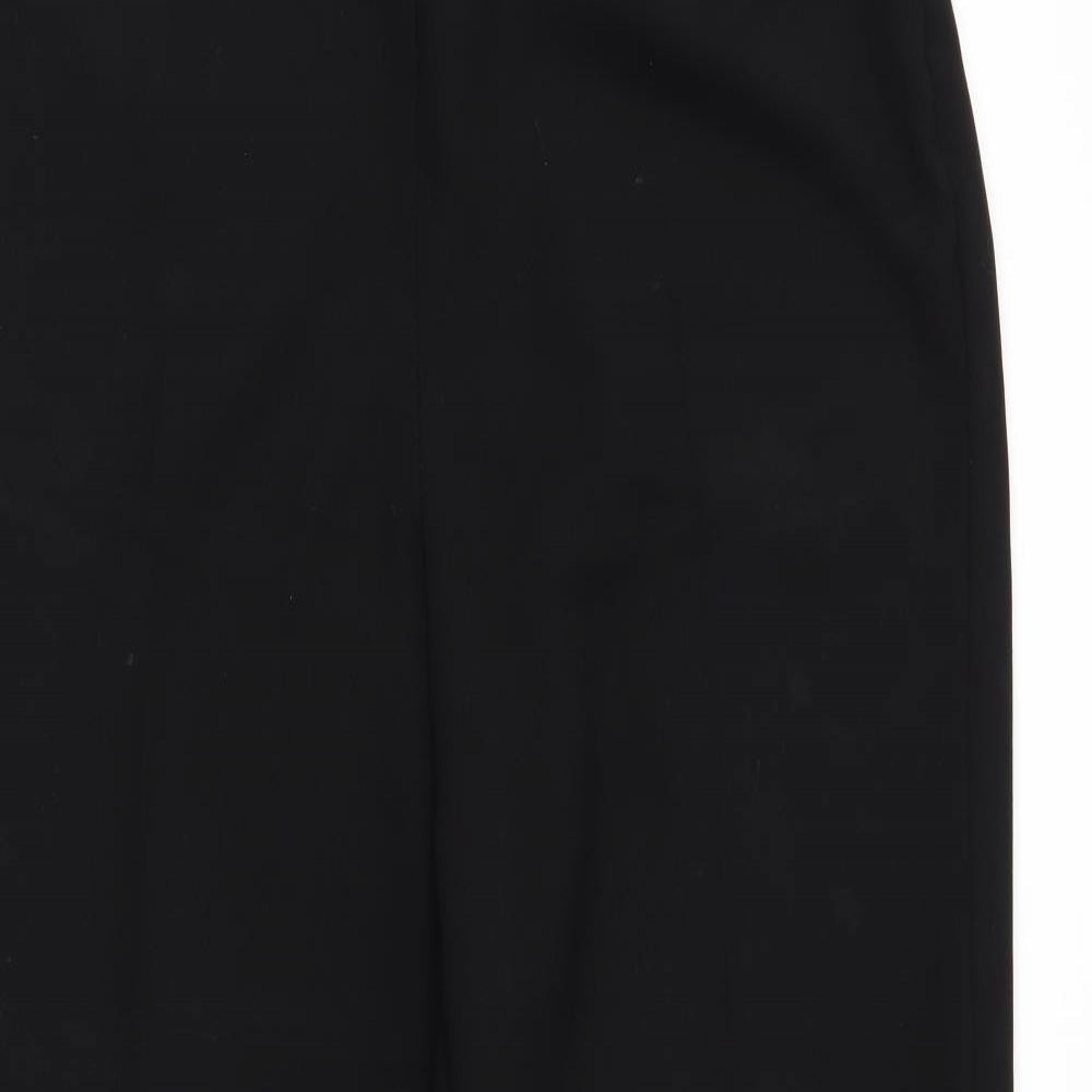 Womens UK Size 12 BHS Regular Fit Dress Pants Black Trousers