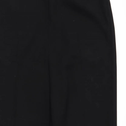 Womens UK Size 12 BHS Regular Fit Dress Pants Black Trousers