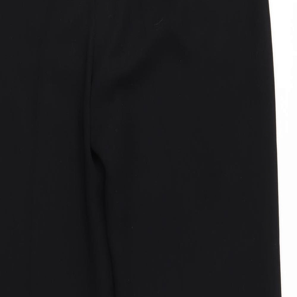 Womens UK Size 12 BHS Regular Fit Dress Pants Black Trousers