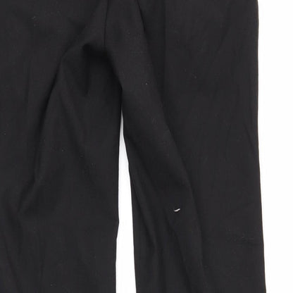 Mens UK Size 32 in Topman Regular Fit Dress Pants Black Trousers
