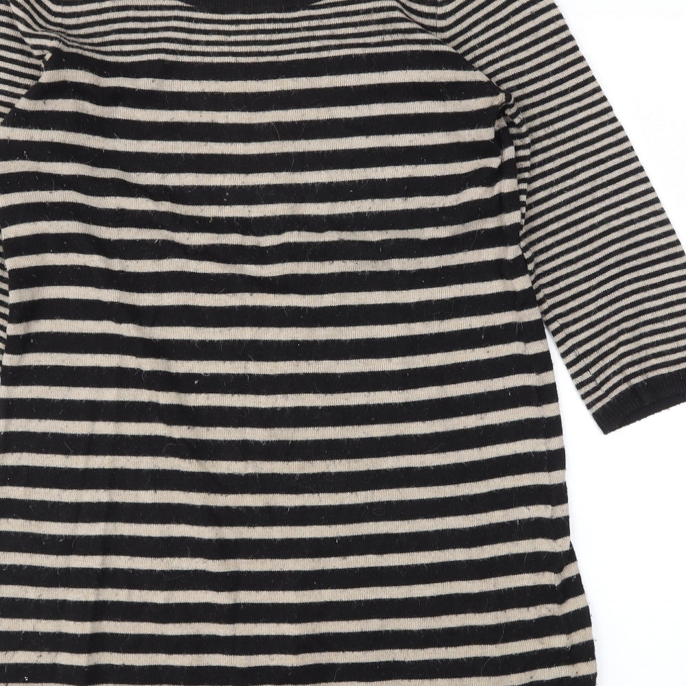 Womens UK Size S H&M Black Tunic Blouse