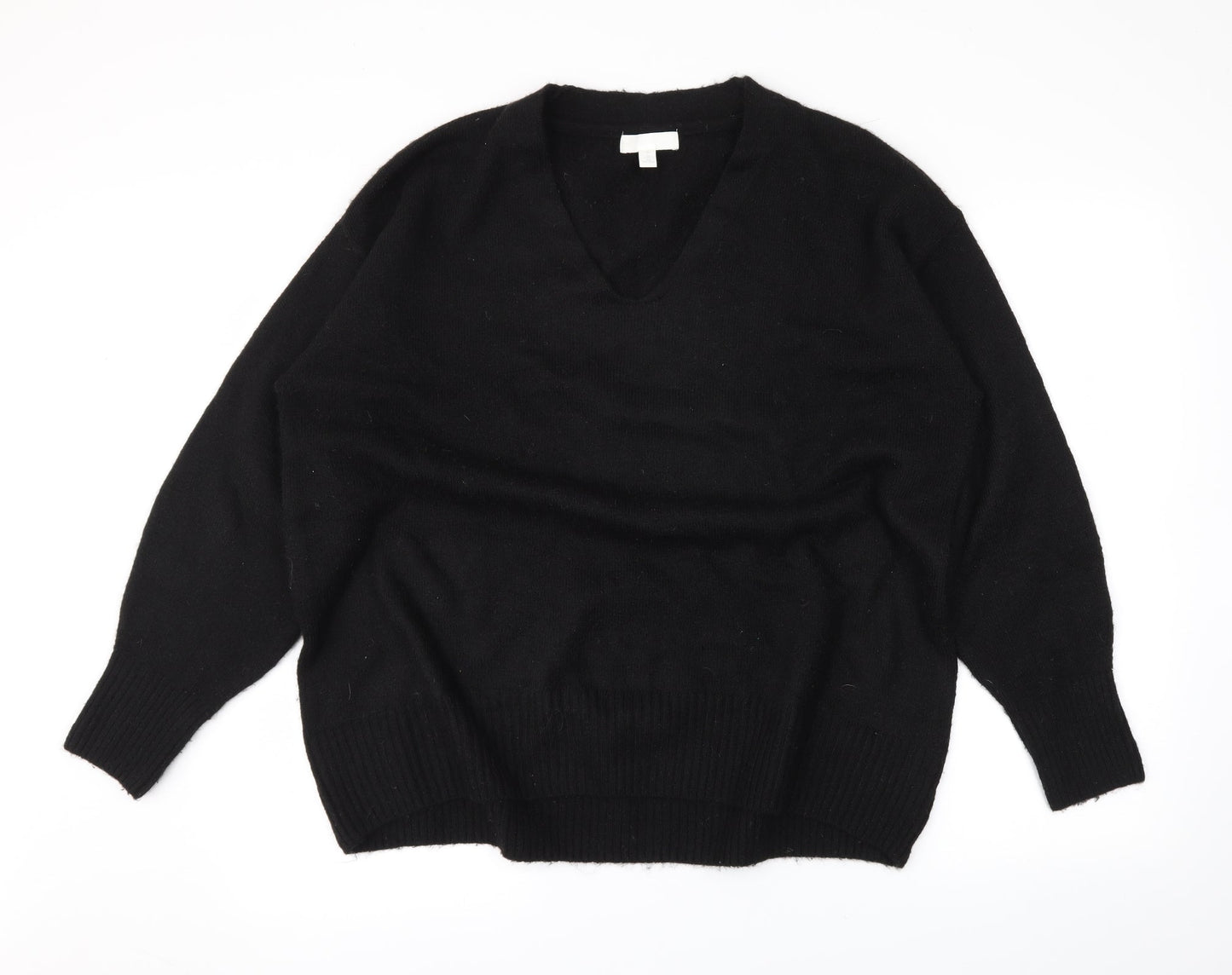 H&M Womens Black   Pullover Jumper Size M