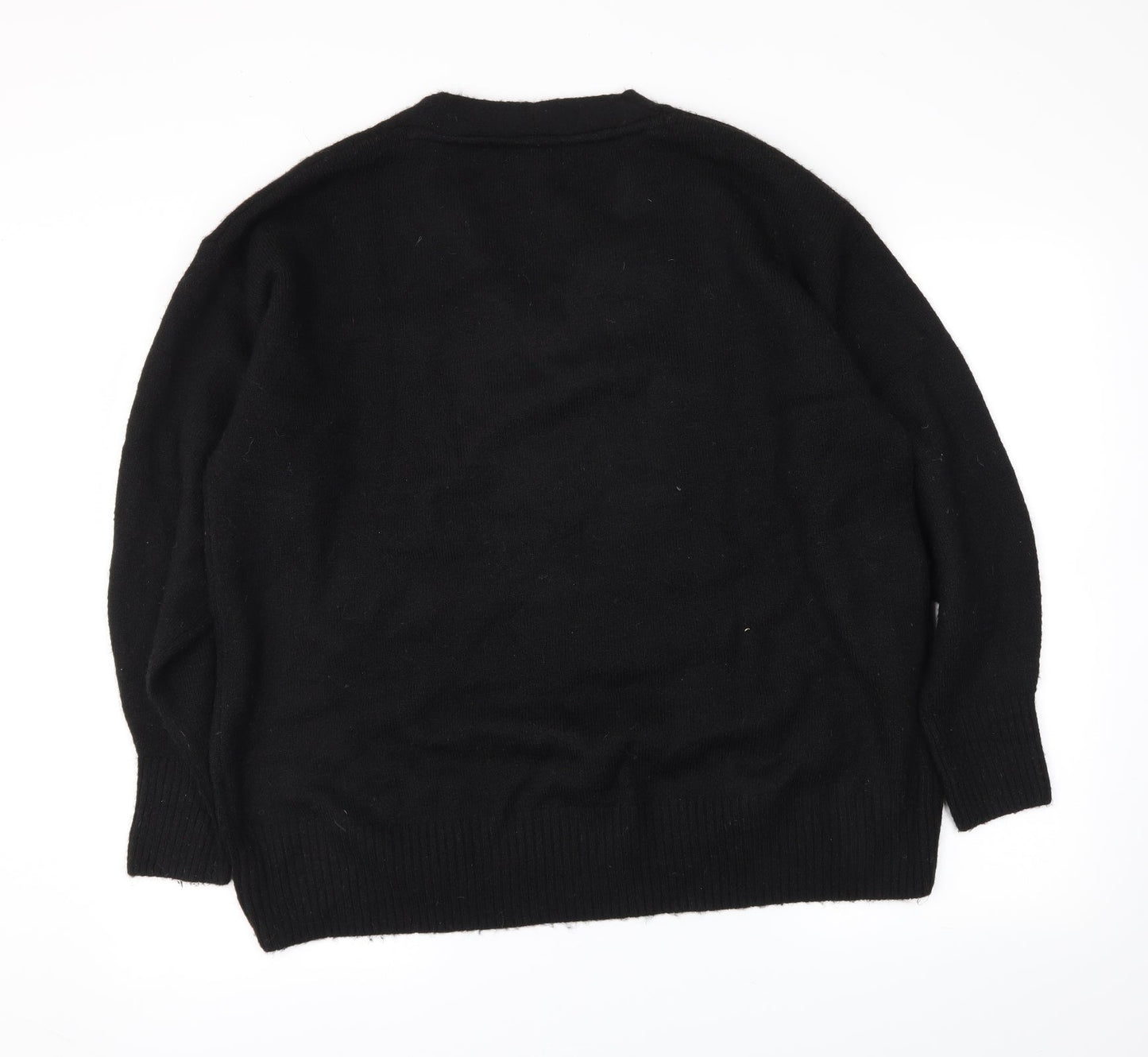 H&M Womens Black   Pullover Jumper Size M