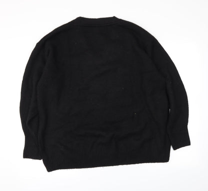H&M Womens Black   Pullover Jumper Size M