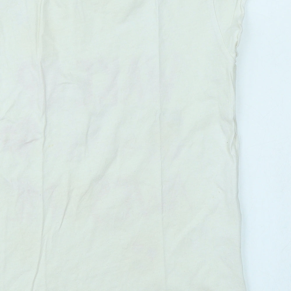 Lily & Dan Girls White   Basic T-Shirt Size 7-8 Years