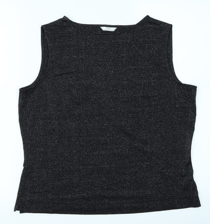 Womens UK Size 16 St Michael Black Basic T-Shirt