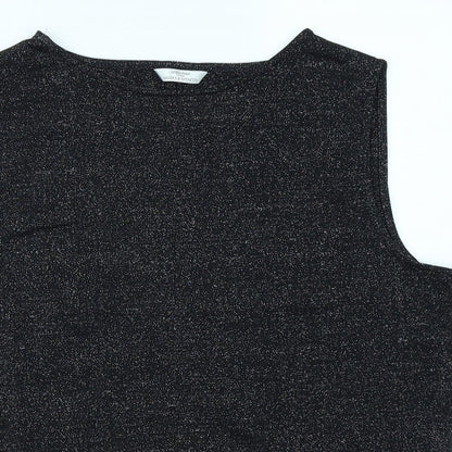 Womens UK Size 16 St Michael Black Basic T-Shirt