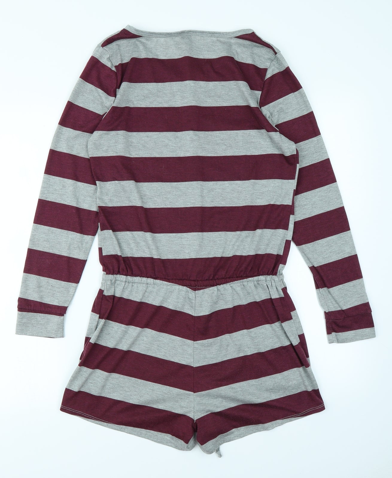 Avon Womens Grey Striped  Top One Piece Size 6  - Romper
