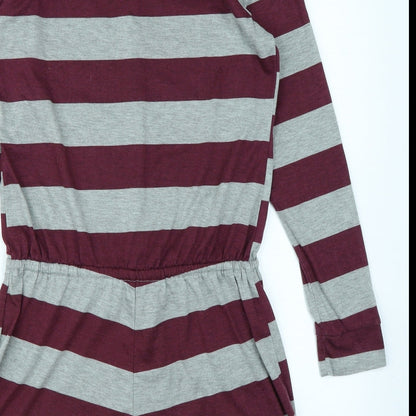 Avon Womens Grey Striped  Top One Piece Size 6  - Romper