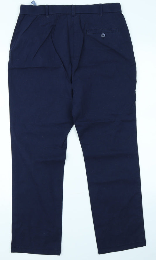 Classic Womens Blue   Chino Trousers Size 12 L24 in